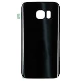Walking Slow-NO LOGO Back Glass Replacement for Samsung Galaxy S7 edge G935(All Carriers) Rear Cover Glass Panel Battery Door Housing with Adhesive Preinstalled Repair Part (Black)