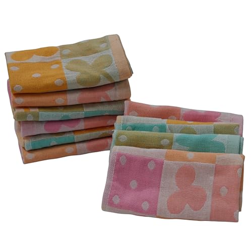 Image of ANVIK Women Check Handkerchief - Cotton Hanky, Face TowelHanky for Kids Boys Girls for School (Pack of 6 Pc)