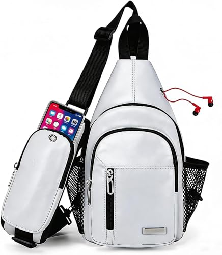 Image of JENAGREEN Waterproof Sling Backpack Crossbody Sling Bag, Cross Bag Adjustable Travel Hiking Essentials Casual Daypack Multipurpose Chest Bag Purse for Women Men