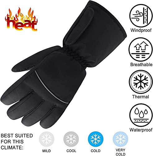 Gants chauffants avec batteries rechargeables de ski