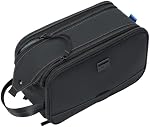 ZEEMO Toiletry Bag for Men, 6L Water-Resistant Leak-Proof Dopp Kit, Multi-Pocket Large Capacity Travel Toiletry Organizer, Black