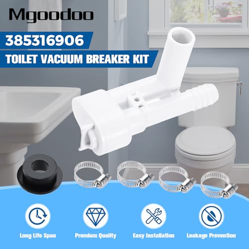 Image of 385316906 Vacuum Breaker Kit, RV Toilet Vacuum Breaker Kit for Dometic Sealand VacuF Lush Traveler Toilets Without Handle Sprayer Hook Up