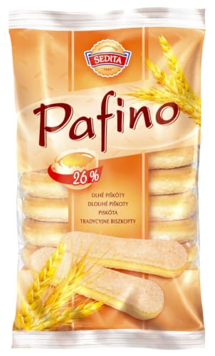 SEDITA Pafino – Bizcochos de soletilla alargados espolvoreados con azúcar, 20 × 100 g