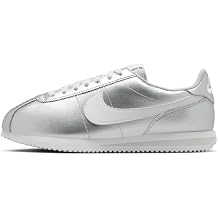 Nike Cortez Women's Shoes Metallic Silver/Gray Fog/White Size 7.5