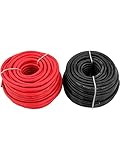 GS Power 10 Gauge Stranded Flexible Copper Clad Aluminum CCA Primary Automotive Wire for Car Stereo Amplifier 12 Volt Trailer Harness Hookup Wiring. 50 ft Red & 50 feet Black