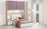 armadio ponte cameretta ikea Comodino Dafne Italian Design TUTTOCAMERETTE.IT Cameretta economica a ponte con anta a destra (cm. 253 x 58 x 259) effetto olmo, quarzo