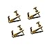 MI&VI Violin Fine Tuners - Stainless Steel Adjusters, Gold, 4Pcs (3/4-4/4 Size)