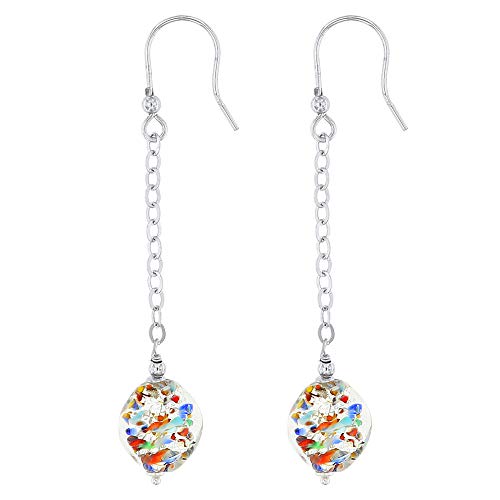 Boucles d'oreilles Murano Venetiaurum en argent 925 artisanat italien