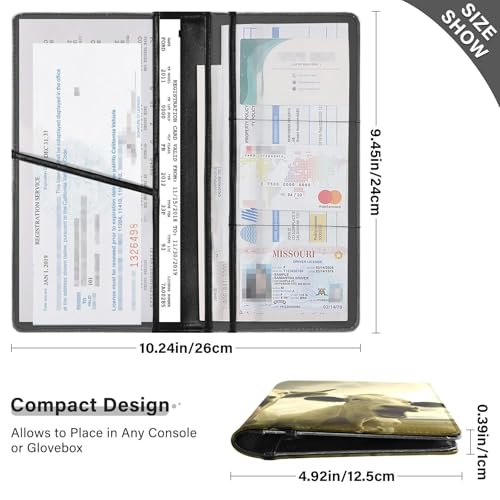 Organizador de documentos para auto compacto miniatura 3