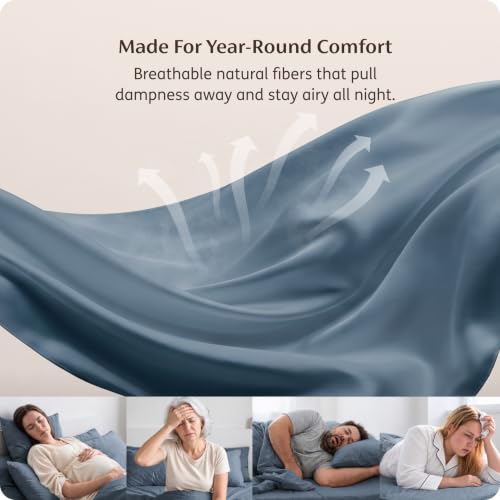 Bedsure PureWoven Queen Fitted Sheet Qnly, 100% Rayon Derived from Bamboo by Bedsure - Used condition - Image 2