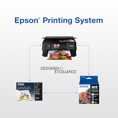 Image of Epson 302 Claria Premium Ink High Capacity Photo Black Cartridge (T302XL120-S) Works with Expression XP-6000, 6100
