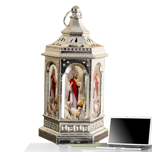 itrimaka Laterne für Weihnachten, Krippenlaterne | Flammenlose...