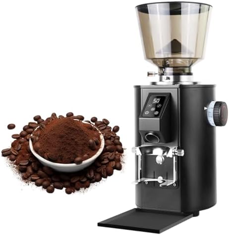 High-Power Electric Coffee Grinder, 350W Espresso Burr Mill with 1lb Hopper, 9 Grind Settings, Dual Dosing Mode, Perfect for Home Drip Coffee, 2800rpm, Black