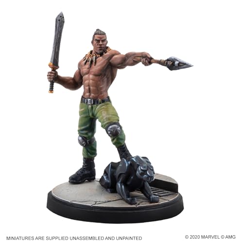 Atomic Mass Games , Marvel Crisis Protocol: Character Pack: Black Panther and Killmonger, Miniatures Game, Ages 10+, 2+ Players… – Ansicht 6