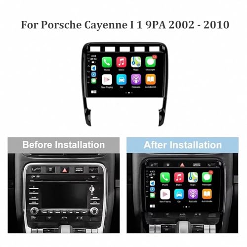 Pantalla Carplay Porsche Cayenne 957 955 Android Auto Radio Portátil 2