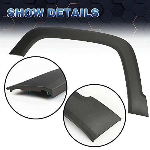 Pit66 Fender Flare, Compatible With 2015-2021 Jeep Renegade 15-21 Fender Trim Molding Moulding Textured Black 1Pcs Front Left 5Xb67Lxhaa, Ch1790104 #TOP1