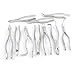 AA PRO New German Grade Stainless 10 Each EXTRACTING Forceps Extraction Dental Instruments A+ Quality