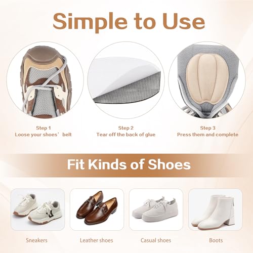 Almohadillas para Zapatillas Grandes Multicolor 4 Pares miniatura 4