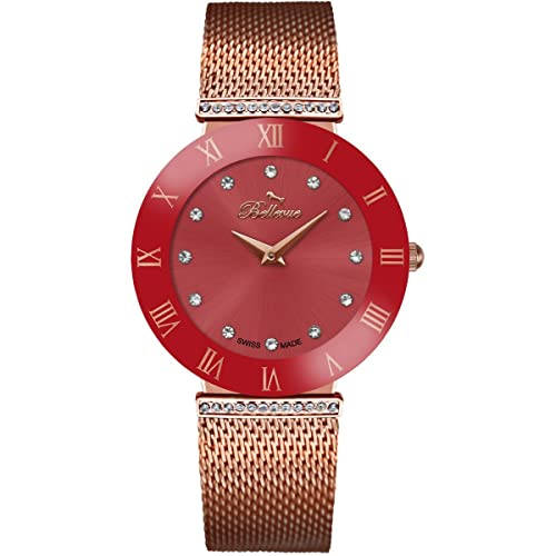 Montre Femme Bellevue F.117 de 33 mm avec boîtier élégant en acier