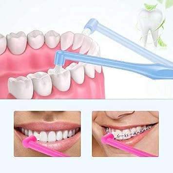 6Pcs Random Colour Soft Tuft Toothbrush Tufted Brush End-Tuft Tapered Trim Toothbrush
