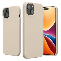 kwmobile Handyhülle für iPhone 15 Hülle, für iPhone 15 Case - Hülle Silikon - kabelloses Laden - Creme – Ansicht 8