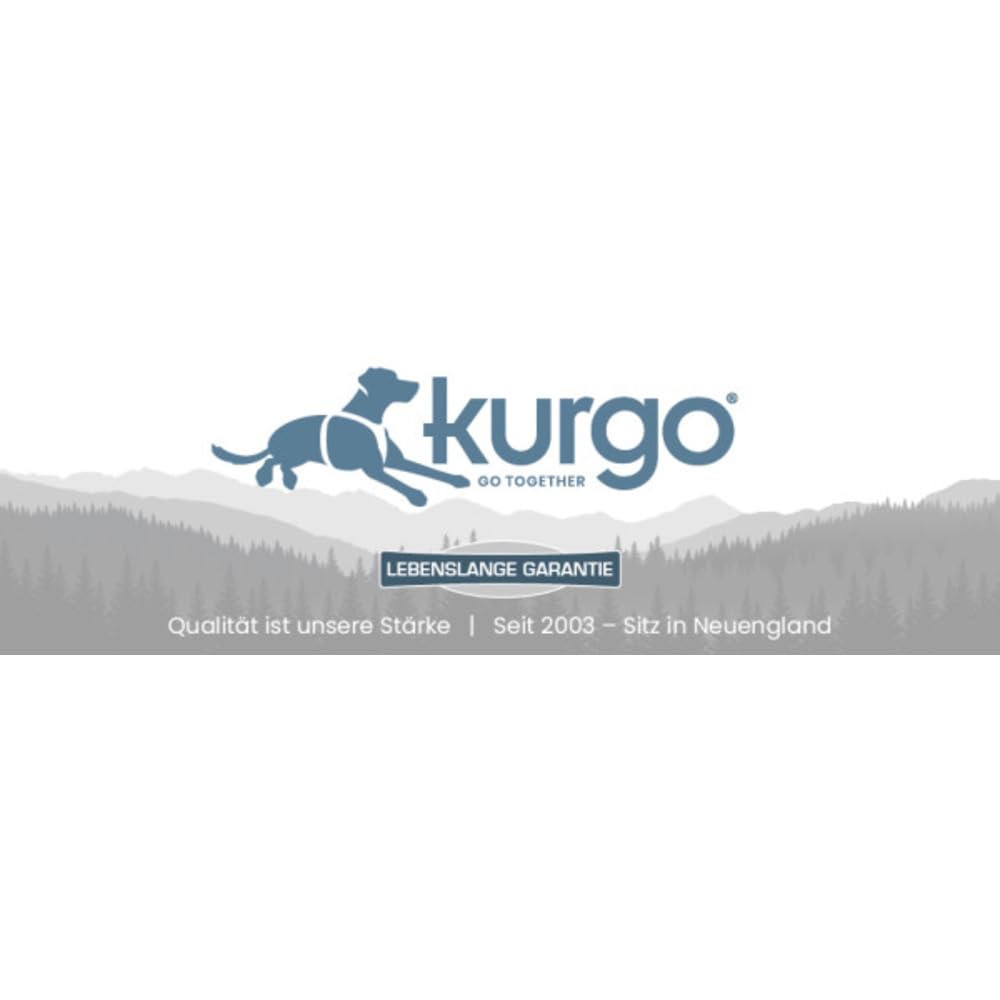Kurgo Baxter Hunderucksack mit Geschirr - Abenteuer Rucksack - Ergonomische Rückenstütze - Ausbalanciertes Design - Langlebiger Wanderrucksack, Hundezubehör - Baxter (13-39 kg) - Schwarz/Orange