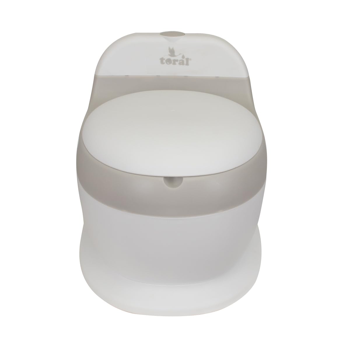 TORAL Orinal Bebe Musical Acolchado. Inodoro portatil handy potty. Ayuda al aprendizaje de bebés y niños. Perfecto como orinal bebe 2 años o baño portatil. Orinal portatil con sonido incluido. +18m