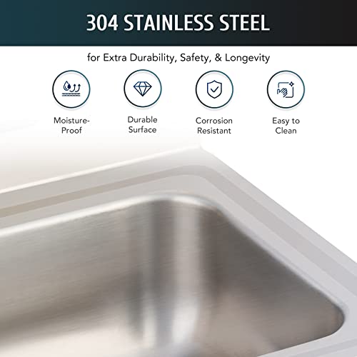 Commercial Stainless Prep Sink Table