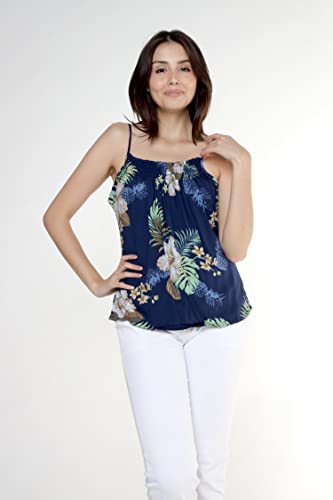 Image of Matchable Family Hawaiian Luau Men Women Girl Boy Clothes in Pineapple Garden Navy