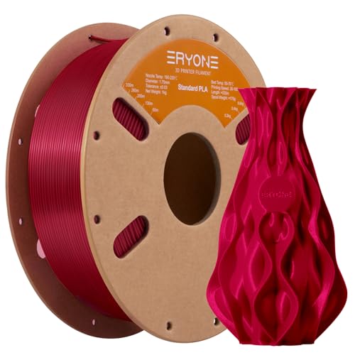 Image of ERYONE PLA Filament 3D Printer PLA Filament 1.75mm + /- 0.03mm, PLA Filament 1KG Cardboard Spool(2.2LBS), Rose