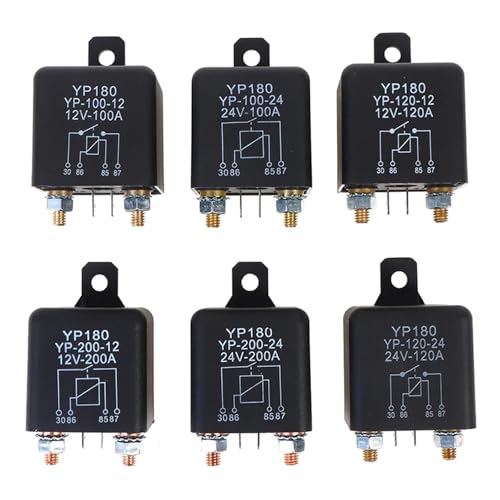 High Current 4 Pin Car Relay WM686 Dual Battery Isolated 12V 24V 200A 120A 100A Car Truck Motor Automotive Starting Relay(24V 120A)