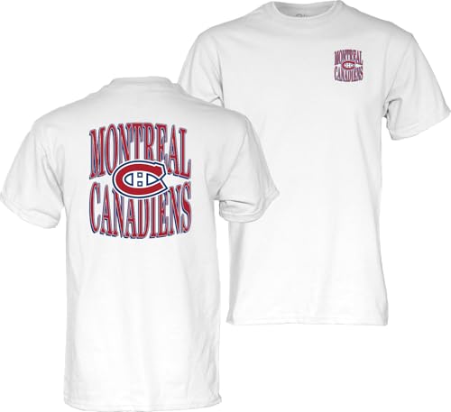 Blue 84 Standard NHL Officially Licensed T-Shirt Front/Back White
