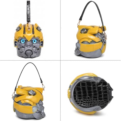 Image of Men PVC Unique Novelty Weird Shape Handbag Purse Detachable Strap Crossbody Shoulder Bag for Women