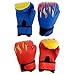 perfk 2 Paires Gants de Boxe Enfant avec Tapis en Mousse EVA pour Karaté, Muay Thai, Kick Boxing