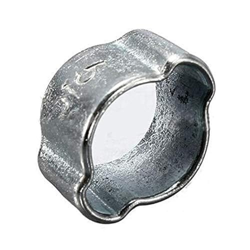 Image of 10Pcs Double Ear Clips O Clamps Steel Zinc Plated for Hydraulic Hose Fuel Clamp(13-15mm)