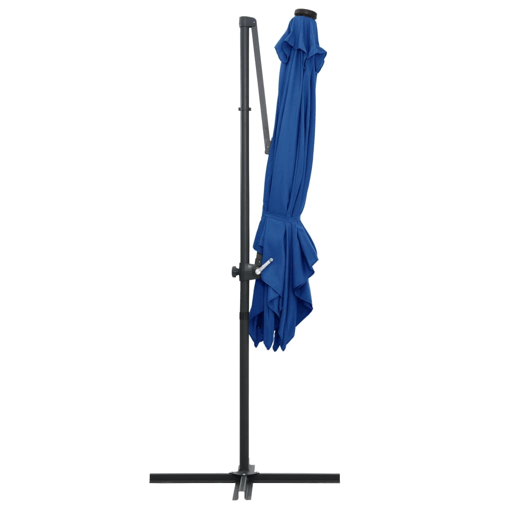 vidaXL Ombrellone a Sbalzo Palo in Alluminio 400x300 cm Grigio Talpa