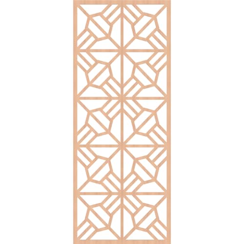 Image of Auburn Decorative Pierced Fretwork Wood Wall Panels, 33 3 /8 inchW x 84 3 /8 inchH x 1 /4 inchT, Alder