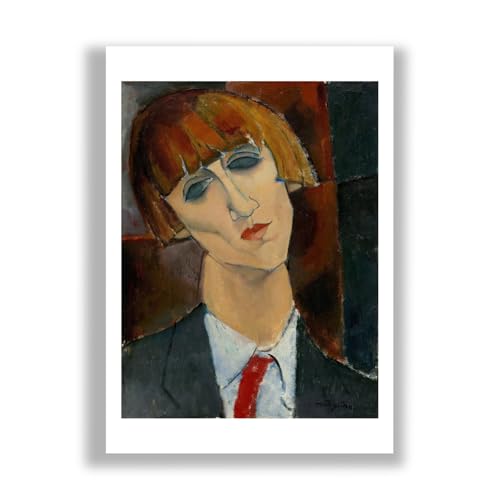 Impression d'art mate Modigliani Madame Kisling affiche format moyen Spiffing Prints