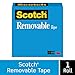 Scotch Removable Tape, 1 Roll, 3/4 in x 1,296 in, Post-it Technology (811)
