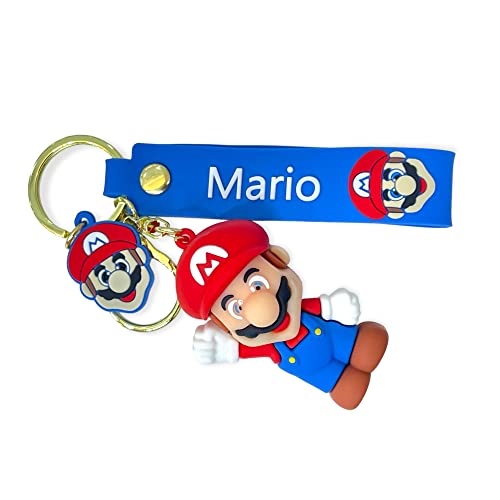 Image of AUGEN Mario Red Action Figure Keychain Limited Edition for Car, Decoration, Cake, Office Desk & Study Table (Pack of 1)