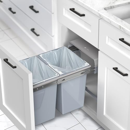 Sistema doble de basura extraíble 40L para gabinetes miniatura 2