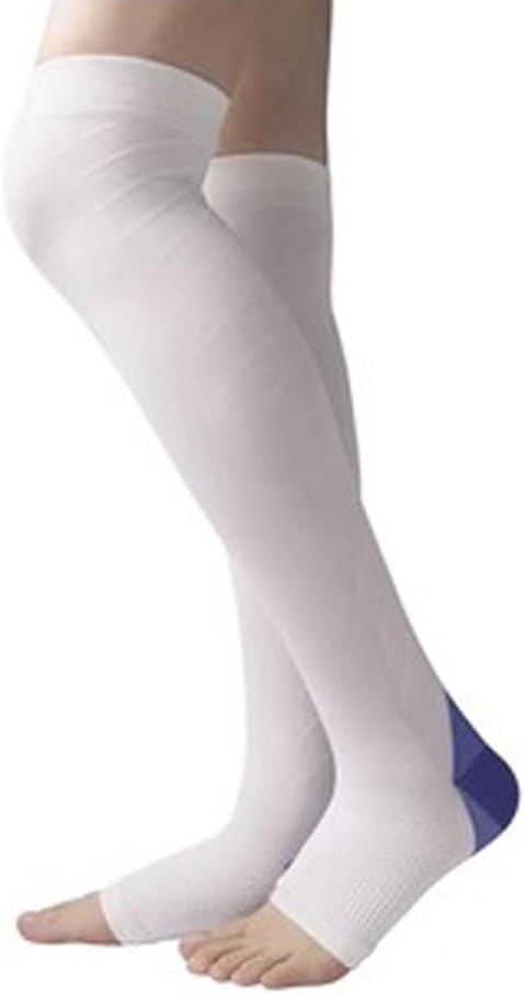 Compression Socks over the Knee Running Socks long Tube Sports Fitness Skipping rope(Gray,S code)