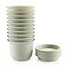 Produktbild T4U 11cm Pflanztöpfe Kunststoff Blumentöpfe mit Untersetzer Beige 10er-Set, Anzuchttöpfe Nursery-Pot Klein für Sämlinge Miniaturpflanzen Außenbereiche