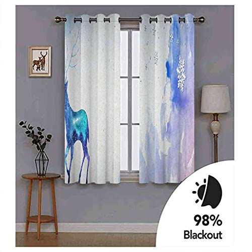 Rideau occultant contre la lumière et le froid rideaux isolants thermiques tissu lourd wapiti