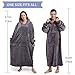 FUSSEDA Oversized Wearable Blanket Sweatshirt for Women Men,Warm Cozy Fleece Sherpa Hooded Blanket with Deep Pockets for Adult Kids