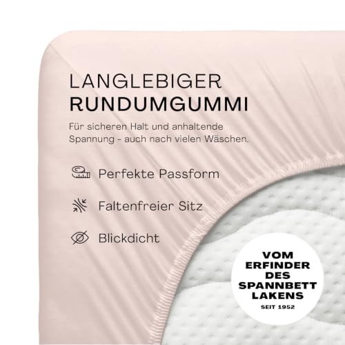 schlafgut Pure Spannbettlaken 90x200 cm Bio-Baumwolle Jersey, Red Light – Ansicht 3