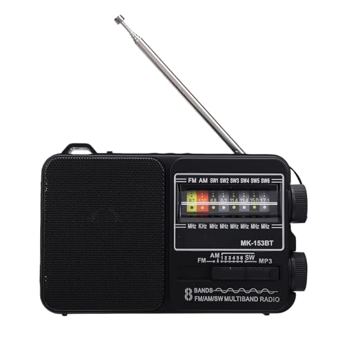 Radio portátil Fosa AM FM SW con Bluetooth y carga USB miniatura 5