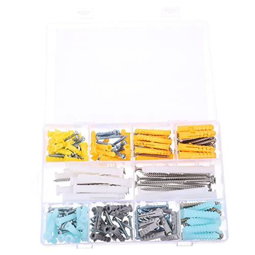 TIDTALEO Drywall Anchor Set 220pcs Wall Anchor Screw Kit High Strength Abs Plastic for Drywall Toggle Bolts Picture Hangers Home Decor