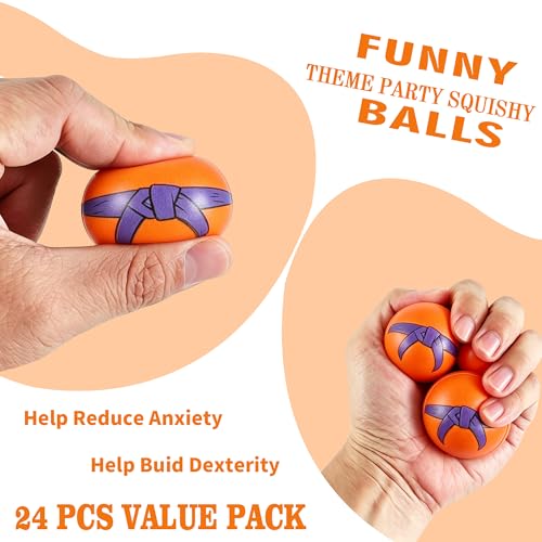 24Pcs Squishy Balls for Dragon Anime Birthday Party Favors Decorations Supplies,Squeeze Toys for Goodie Bags Pinata Stuffers, Party Games, Rewards Carnival Prizes — view 4