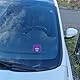 Endlich volljährig Parkscheibe in Pink Geschenk zum 18 Geburtstag eigenes Auto Freunde über 18 erwachsen praktisch mit Eiskratzer und Wasserabstreifer Party Mitbringsel